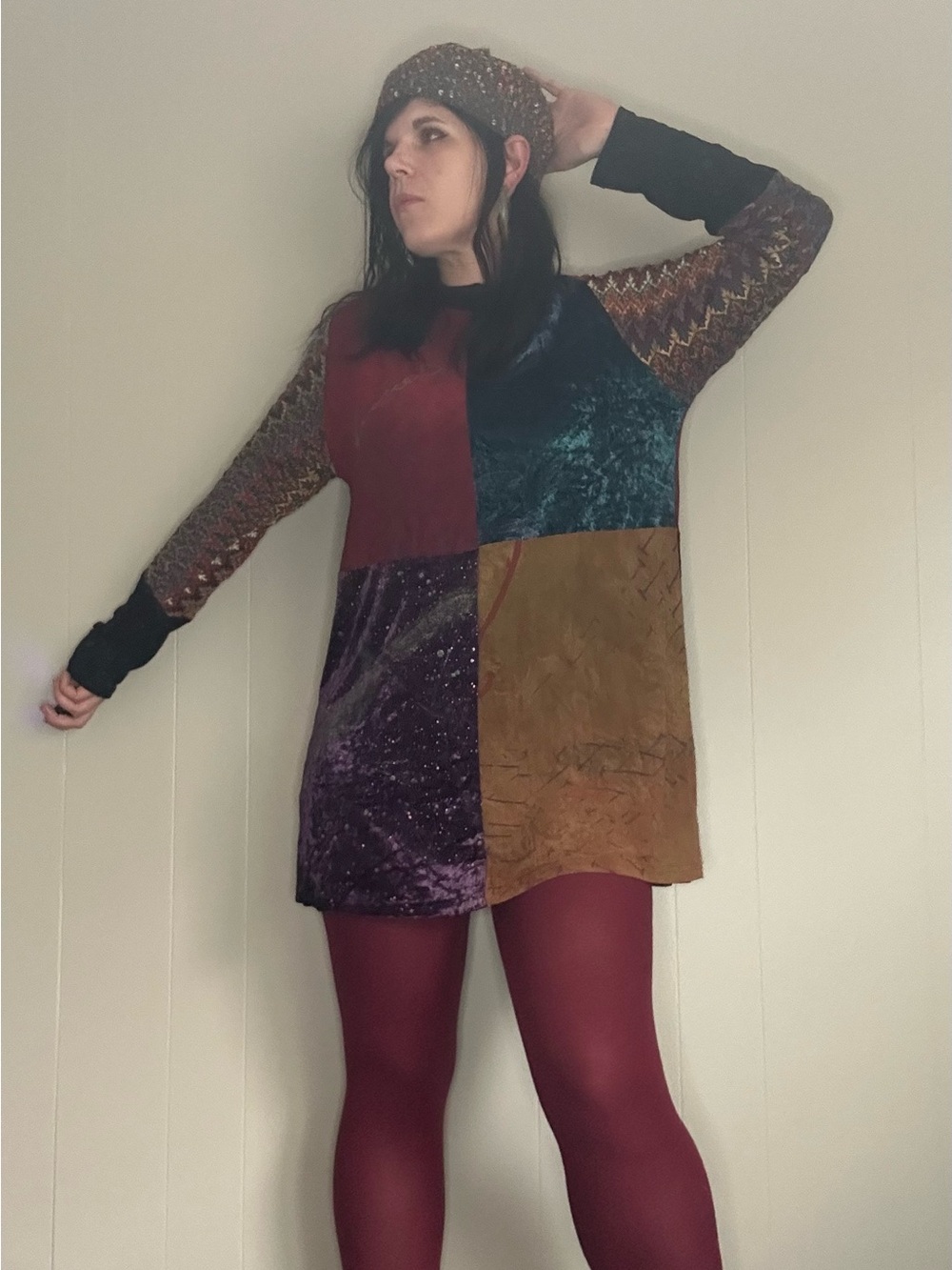 Vintage JG Mad Labs patchwork dress by Staley Gretzinger super unique